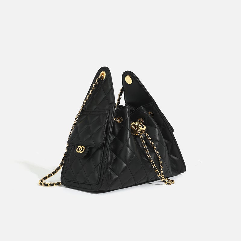 Bags For Women Bucket Bag Women'S Small Fragrant Crossbody Bag Quilted Large Capacity Drawstring Chain Armpit Bag - Image 4